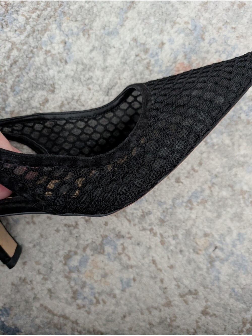 Sam Edelman Bianka Slingback Pump - Black Mesh 8 - Picture 6 of 10